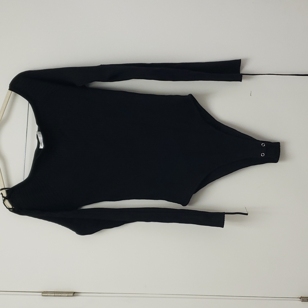 Bodysuit red ribbed Plus